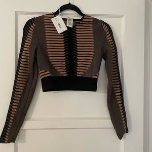 Wolford long sleeved crop top